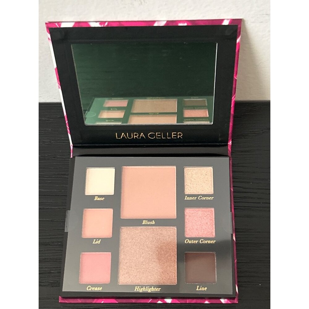 Laura Geller Social Butterfly Face Palette Eyeshadow Blush Highlighter Mirror